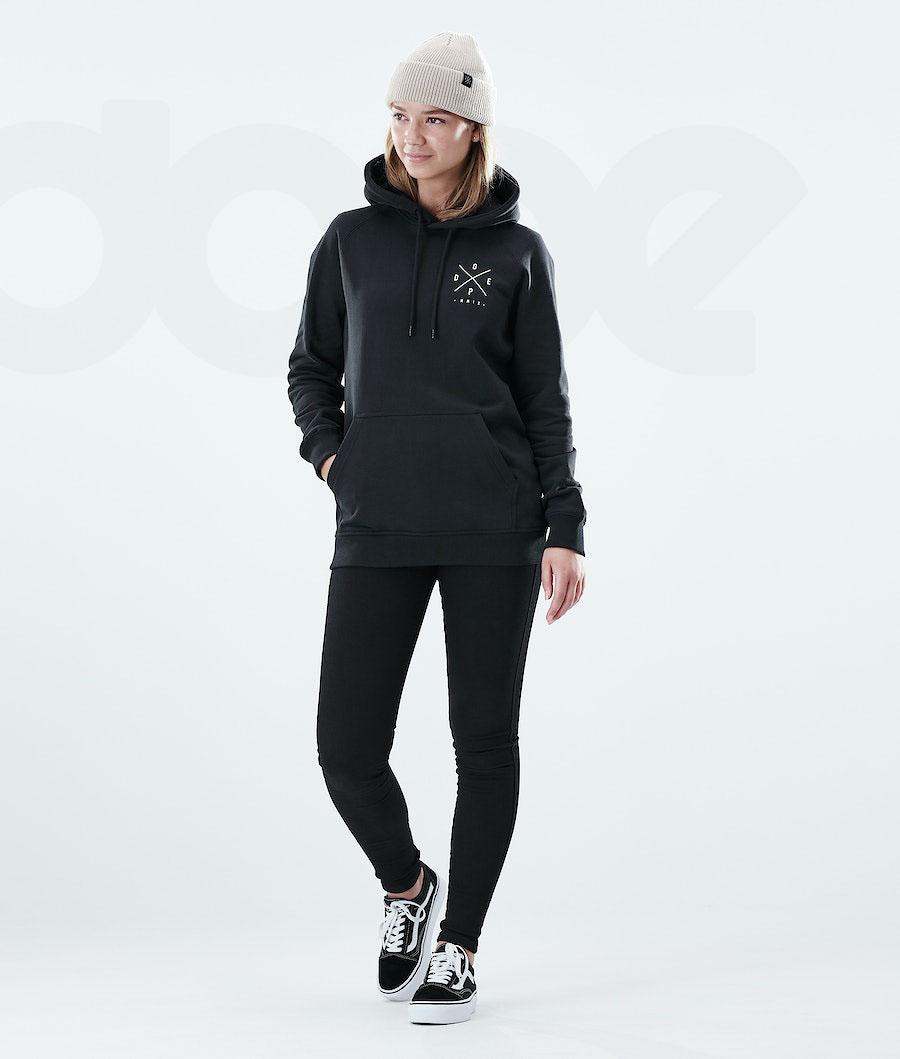 Black Women's Dope Regular Hoodies | NZ_D1694