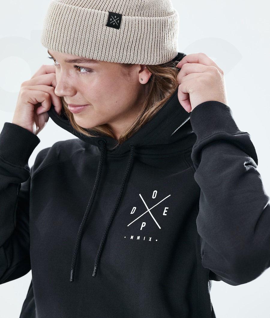 Black Women's Dope Regular Hoodies | NZ_D1694