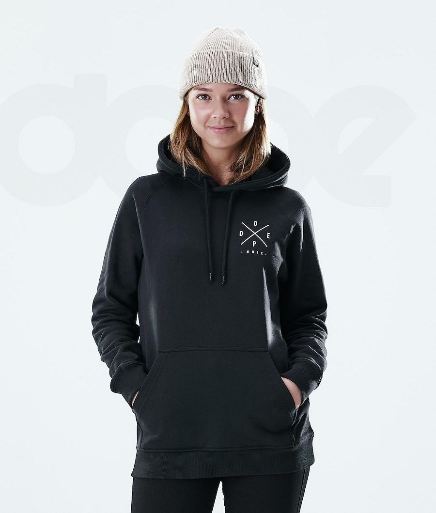 Black Women\'s Dope Regular Hoodies | NZ_D1694