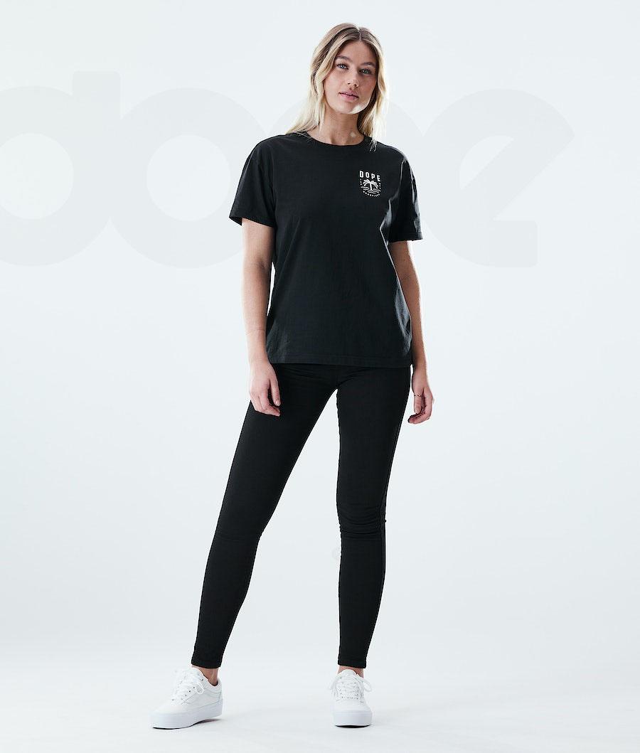Black Women's Dope Regular T-shirts | NZ_D1263