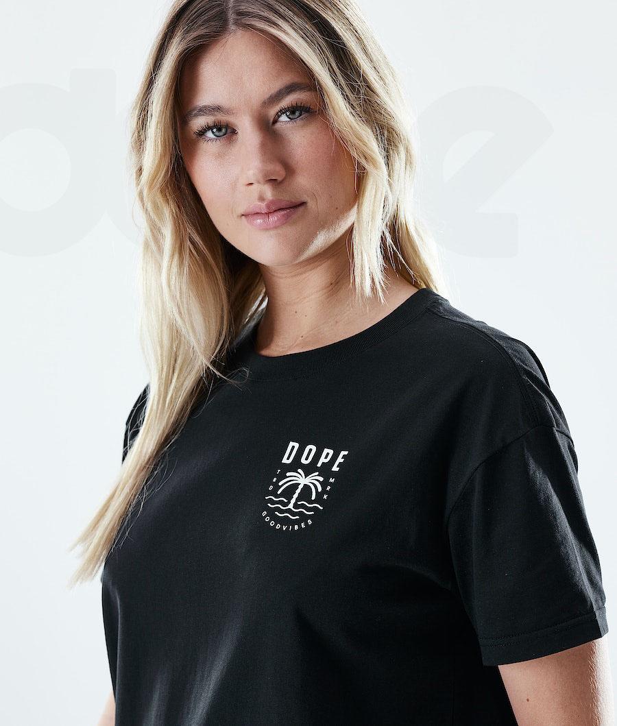 Black Women's Dope Regular T-shirts | NZ_D1263