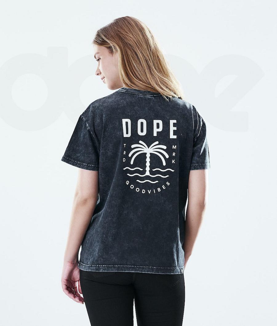 Black Women's Dope Regular T-shirts | NZ_D1459