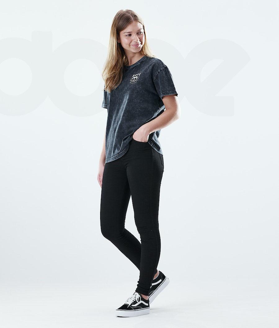 Black Women's Dope Regular T-shirts | NZ_D1459