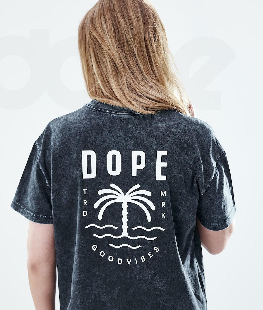 Black Women's Dope Regular T-shirts | NZ_D1459