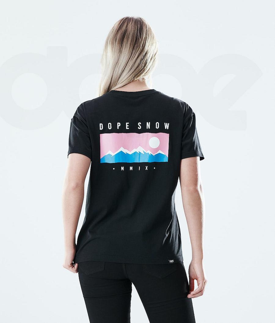 Black Women's Dope Regular T-shirts | NZ_D1578