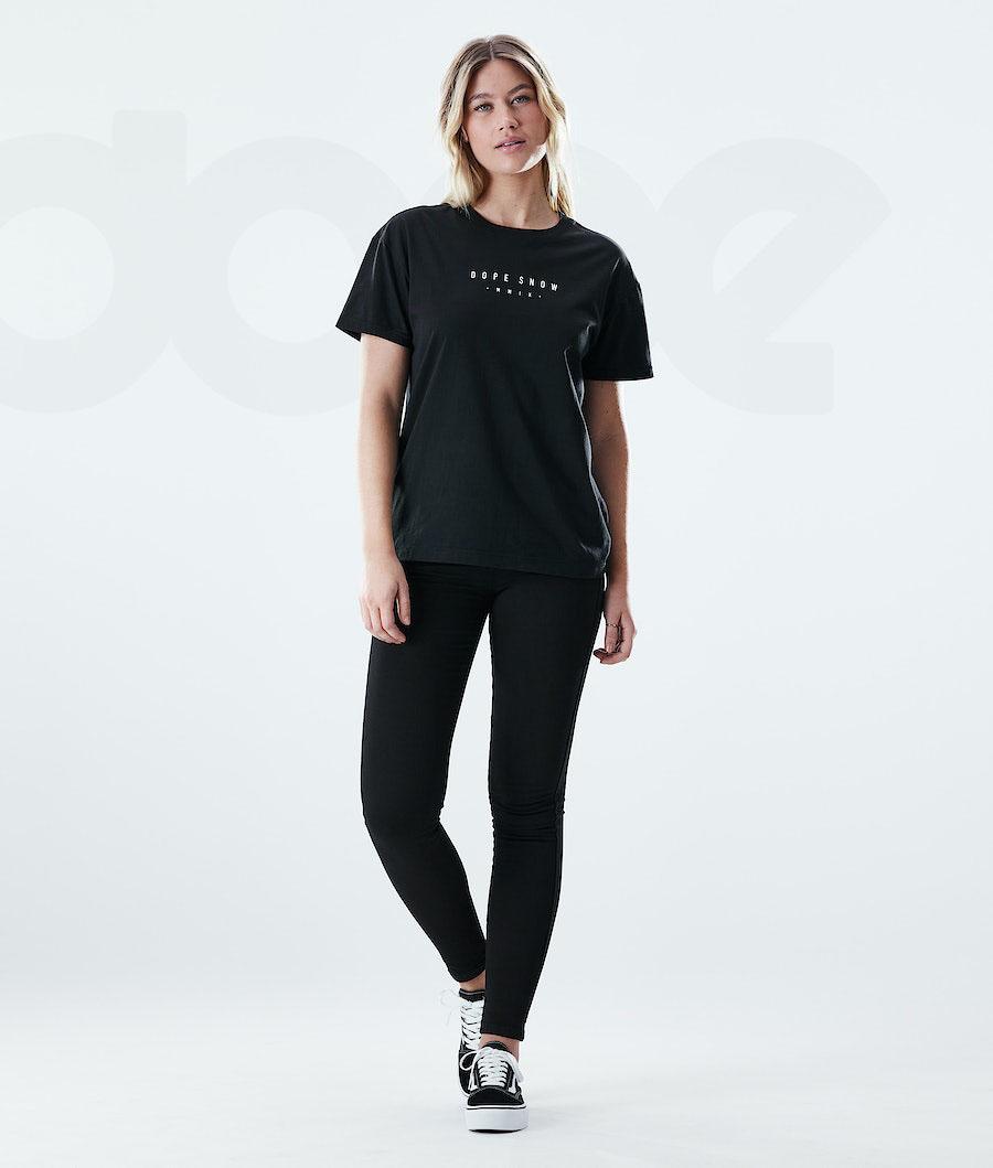 Black Women's Dope Regular T-shirts | NZ_D1578