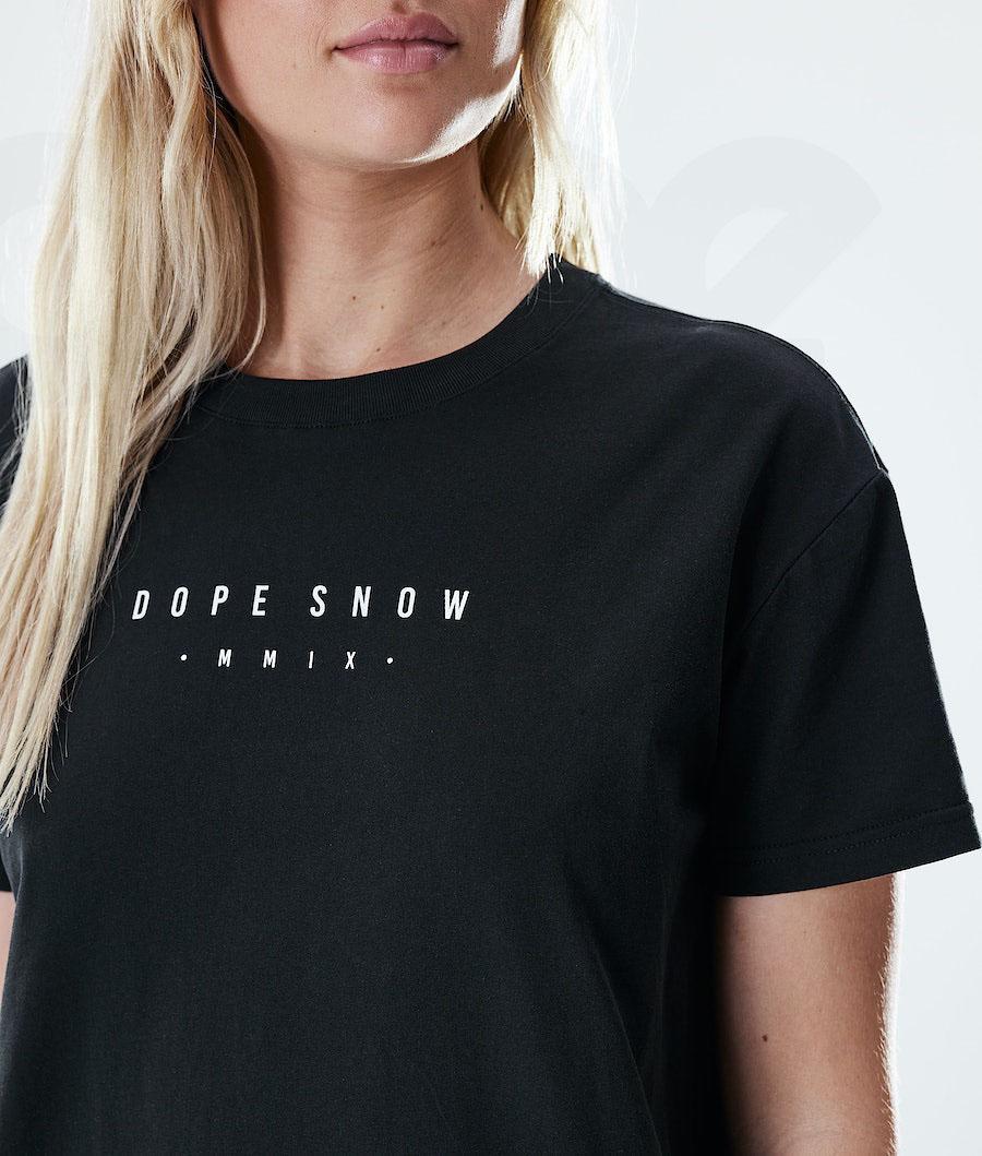Black Women's Dope Regular T-shirts | NZ_D1578