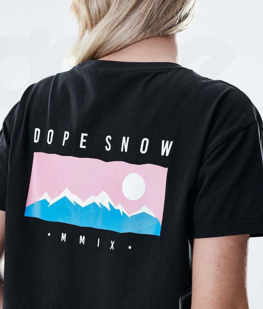 Black Women's Dope Regular T-shirts | NZ_D1578