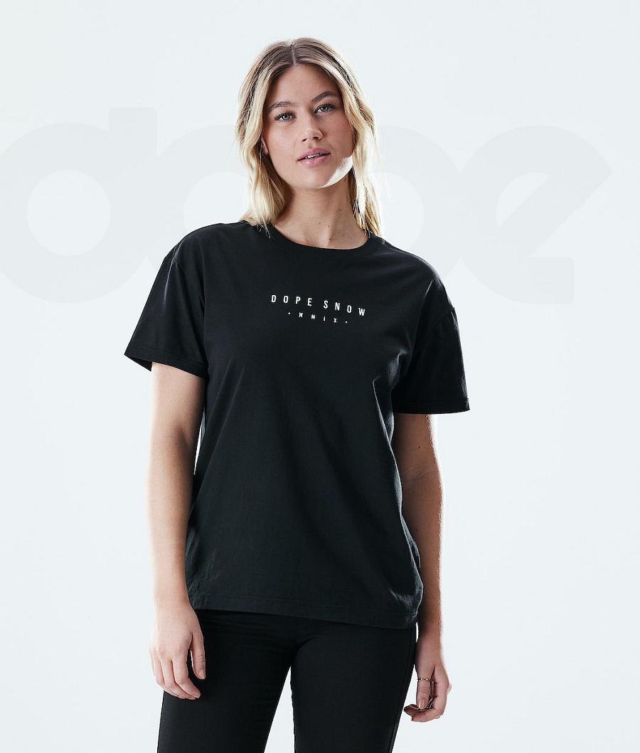 Black Women\'s Dope Regular T-shirts | NZ_D1578