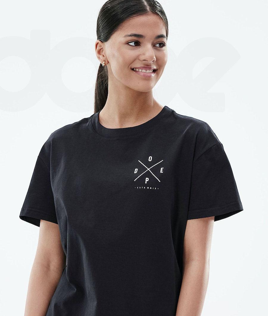 Black Women's Dope Regular T-shirts | NZ_D1895