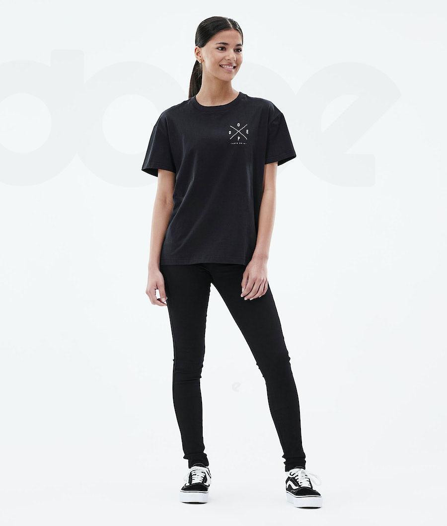 Black Women's Dope Regular T-shirts | NZ_D1895