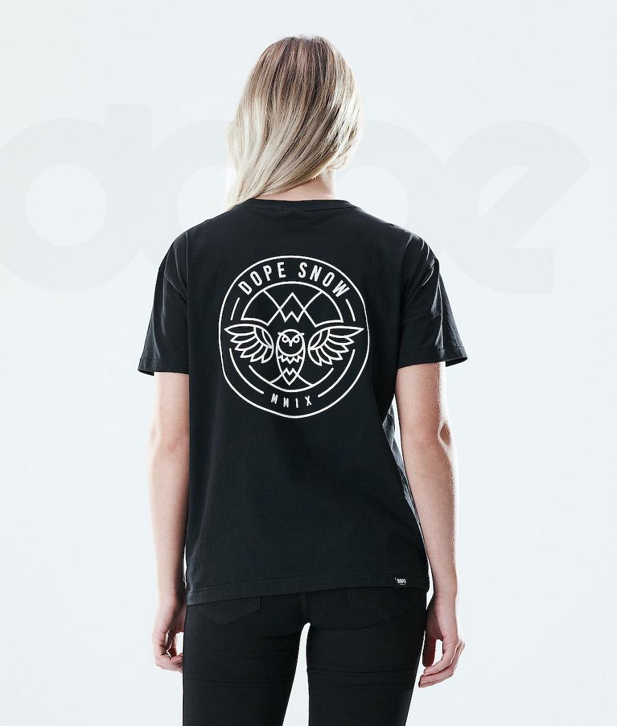 Black Women's Dope Regular T-shirts | NZ_D1973