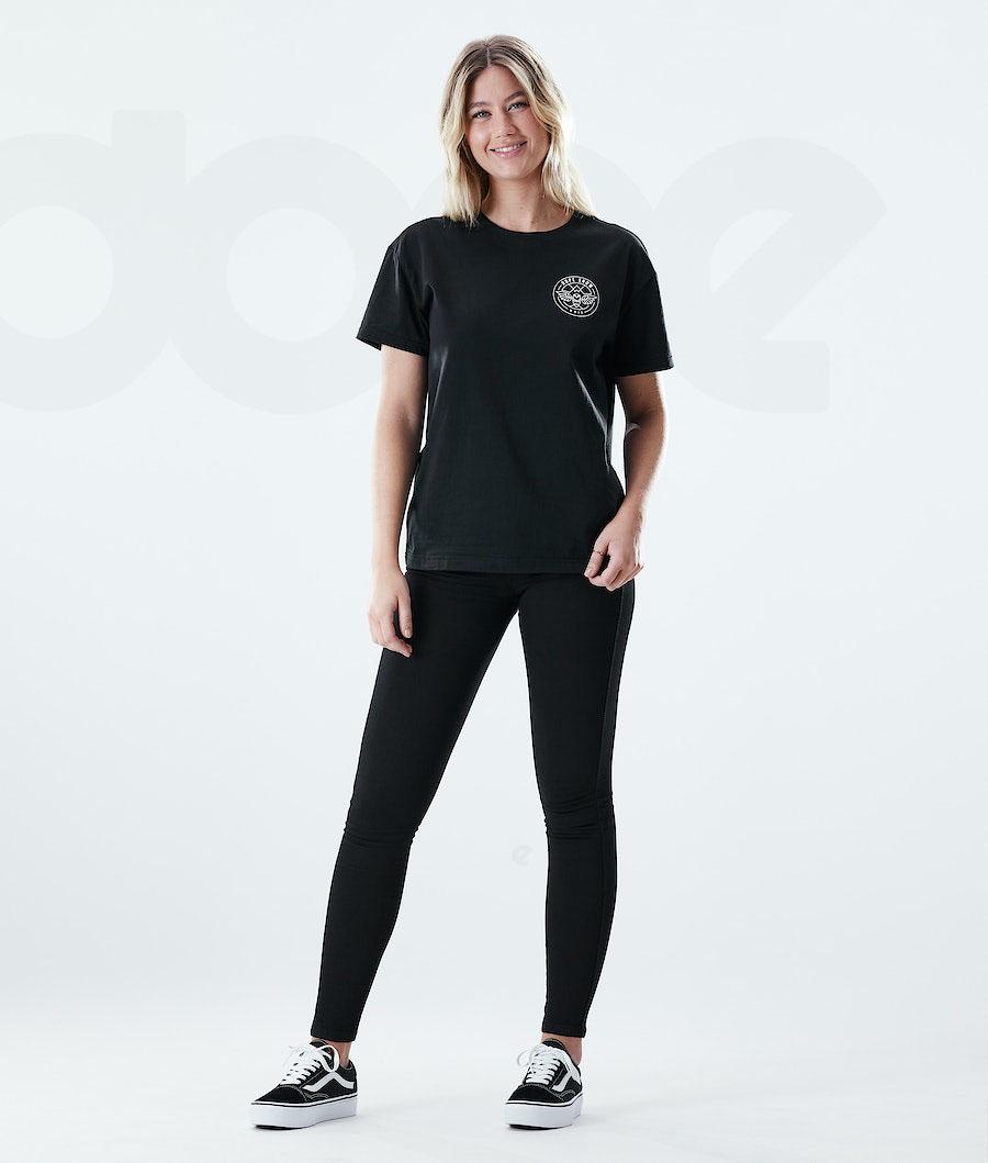 Black Women's Dope Regular T-shirts | NZ_D1973