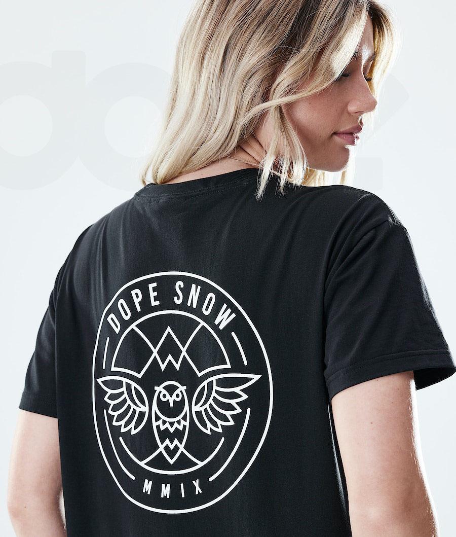 Black Women's Dope Regular T-shirts | NZ_D1973