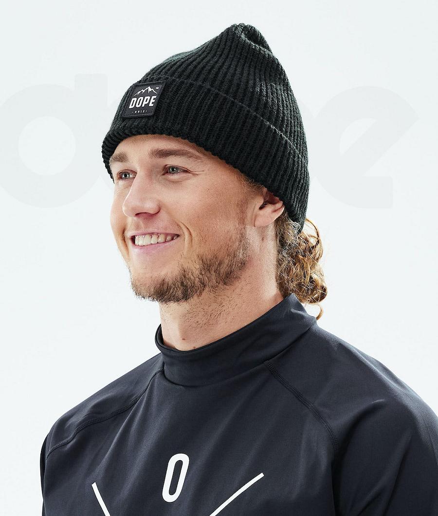 Black Women's Dope Ribbed Paradise Beanies | NZ_D1990