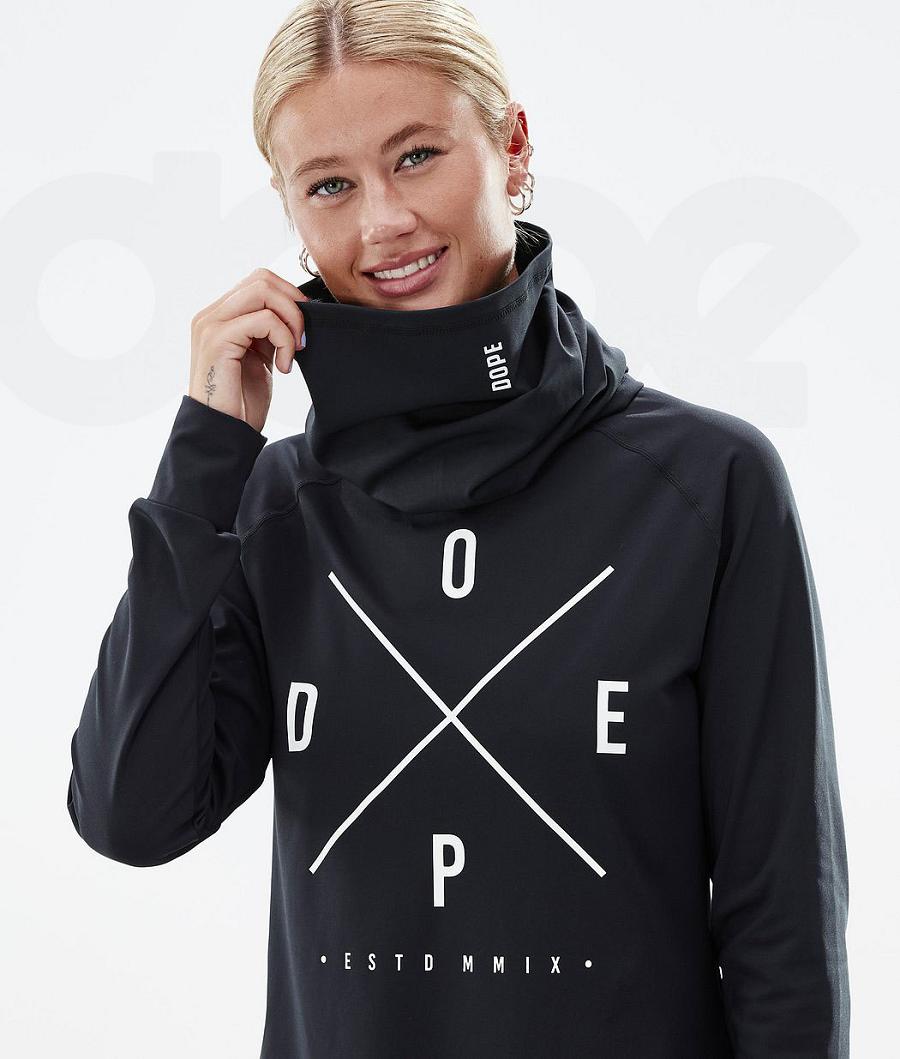Black Women's Dope Snuggle W Base Layer Tops | NZ_D2180
