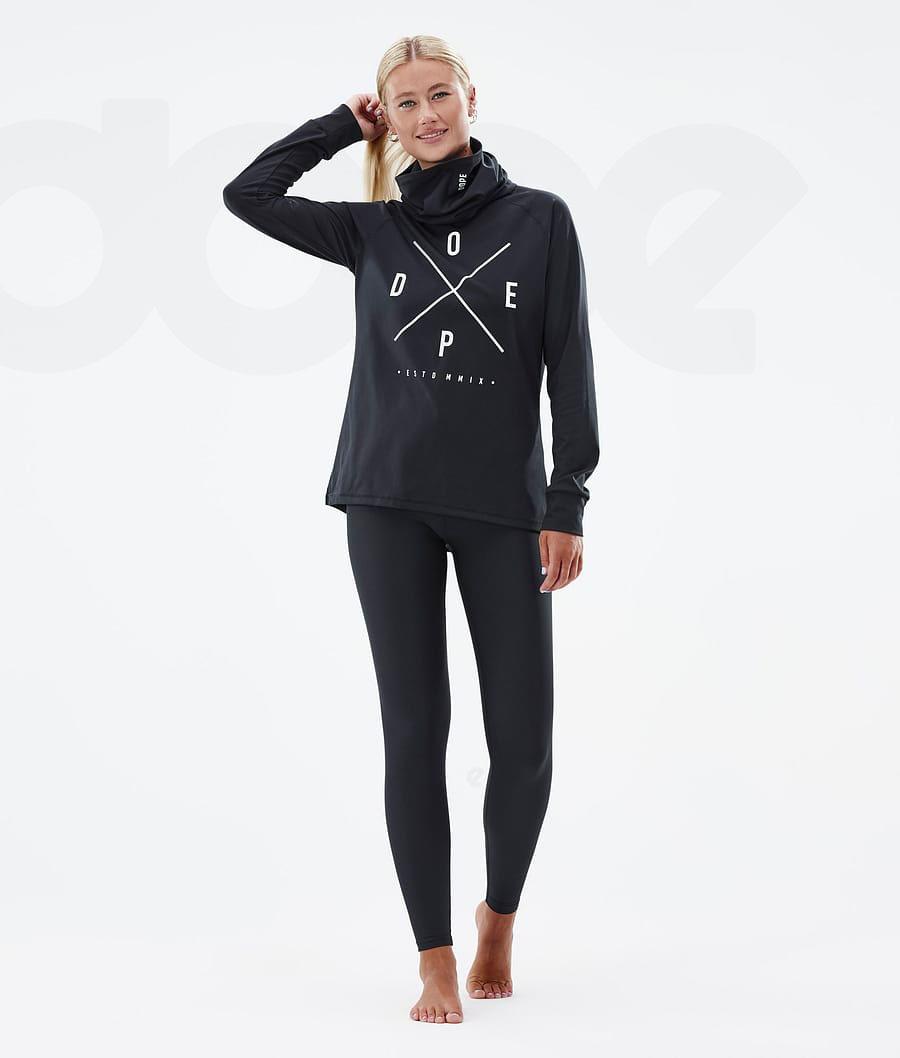 Black Women's Dope Snuggle W Base Layer Tops | NZ_D2180
