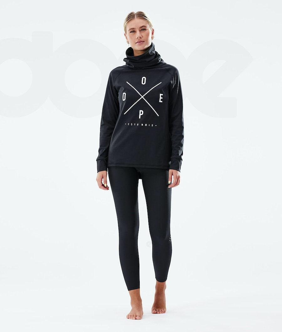 Black Women's Dope Snuggle W Base Layer Tops | NZ_D2265