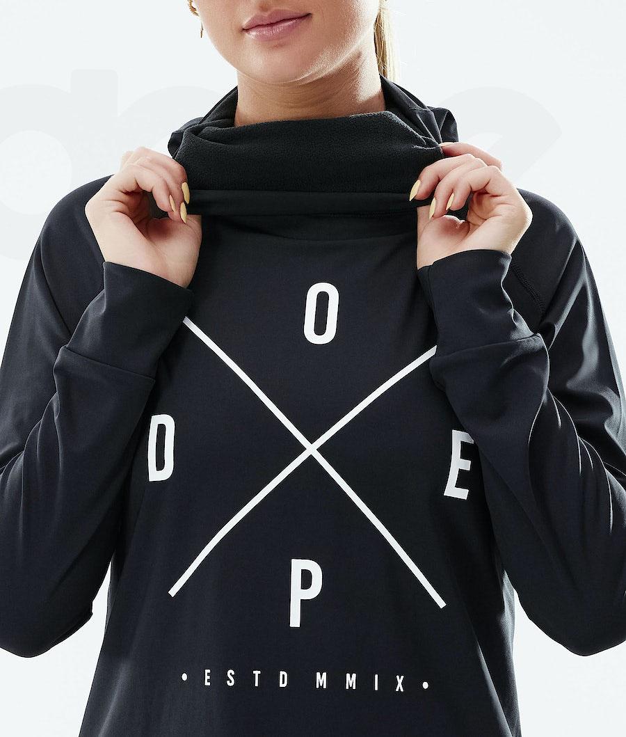 Black Women's Dope Snuggle W Base Layer Tops | NZ_D2265