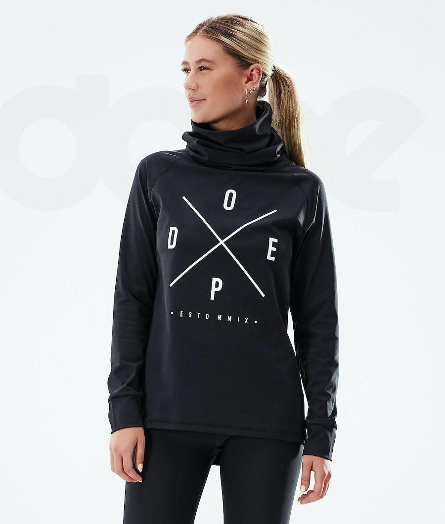 Black Women\'s Dope Snuggle W Base Layer Tops | NZ_D2265