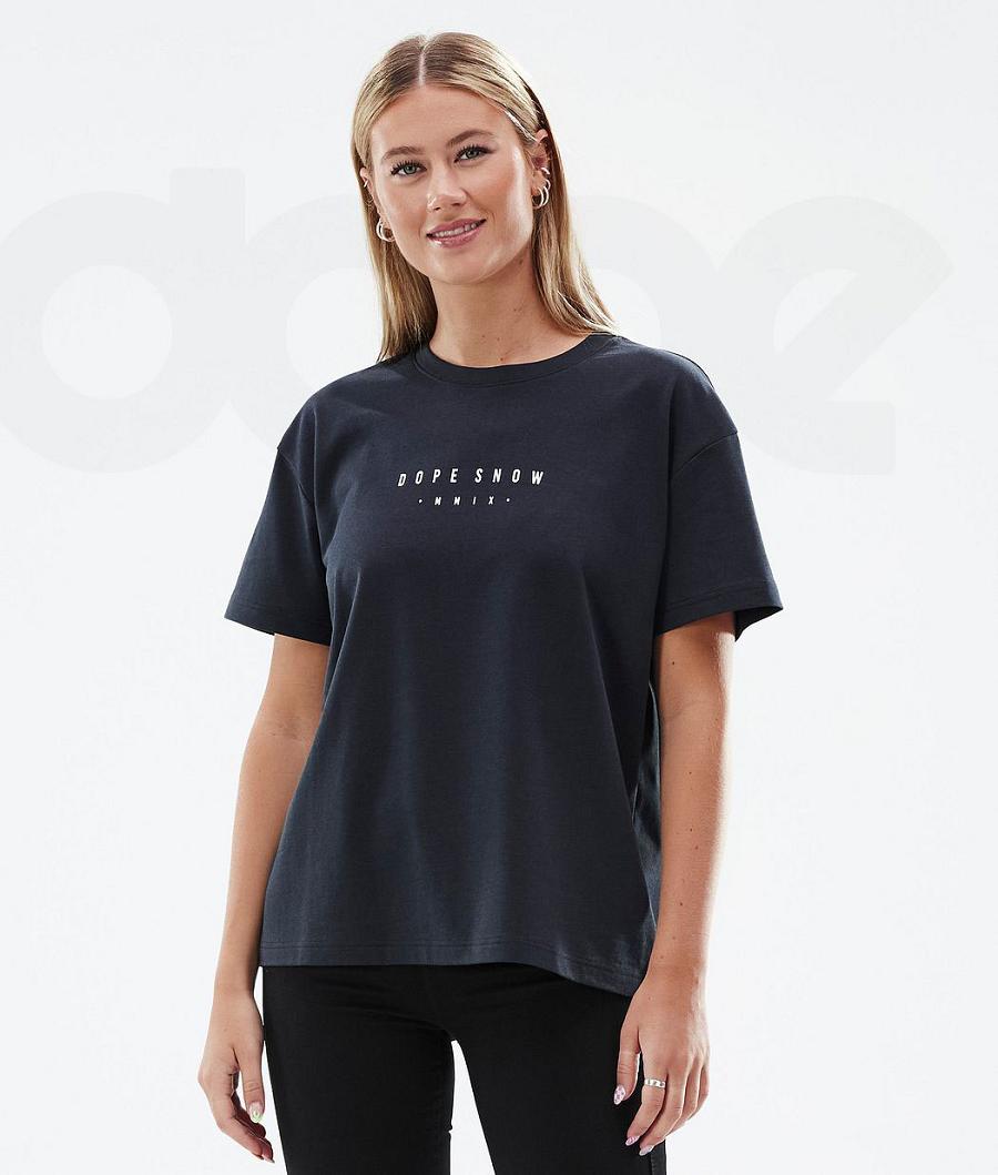 Black Women's Dope Standard W T-shirts | NZ_D1777