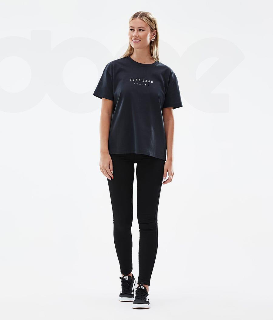 Black Women's Dope Standard W T-shirts | NZ_D1777