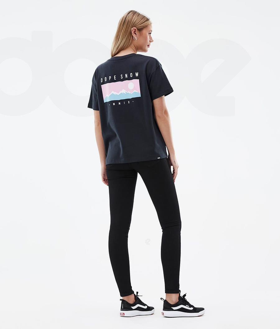 Black Women's Dope Standard W T-shirts | NZ_D1777