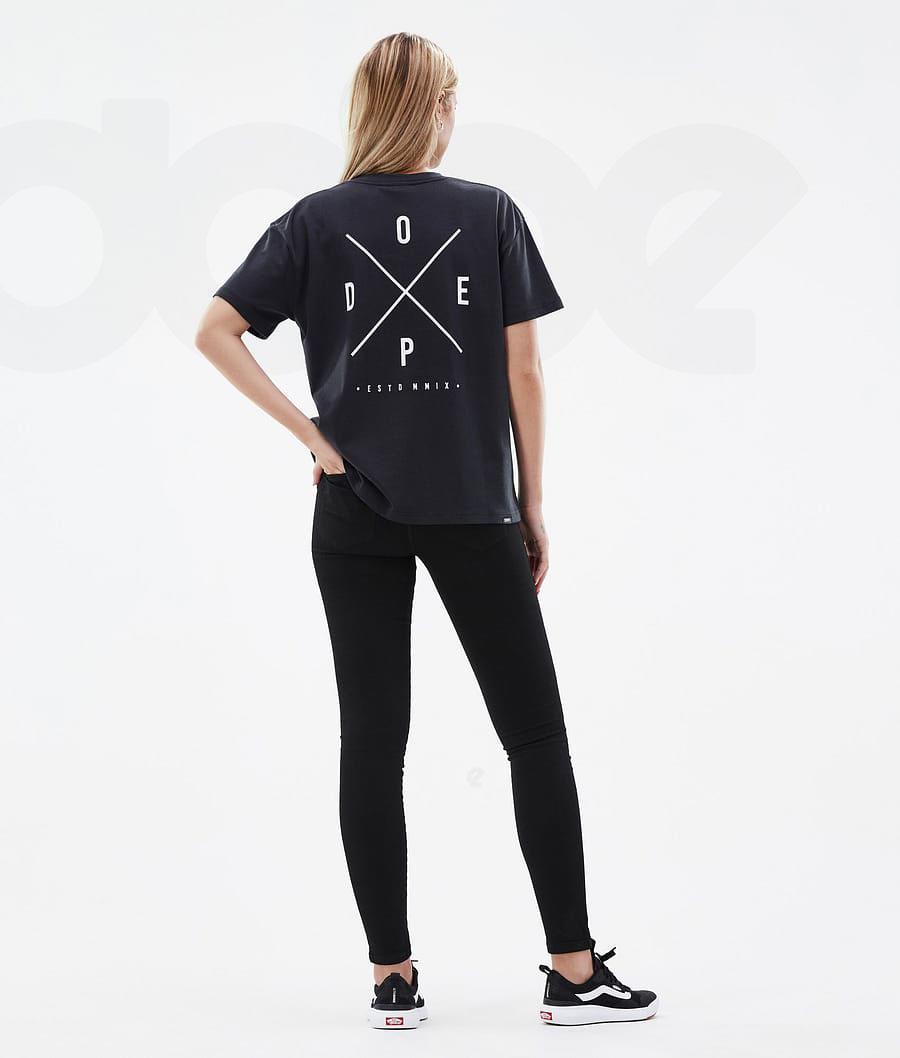 Black Women's Dope Standard W T-shirts | NZ_D1815