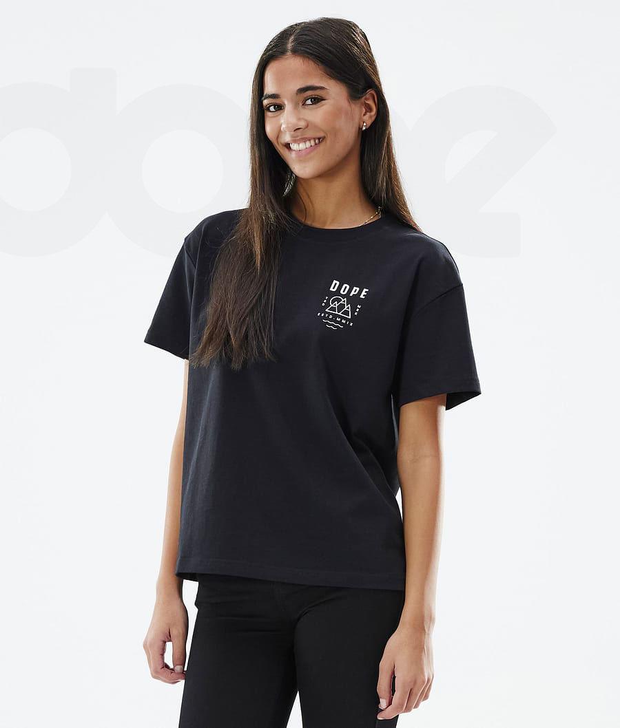 Black Women's Dope Standard W T-shirts | NZ_D2050