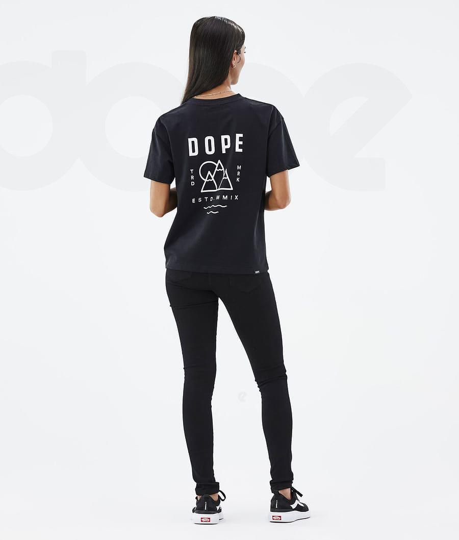 Black Women's Dope Standard W T-shirts | NZ_D2050