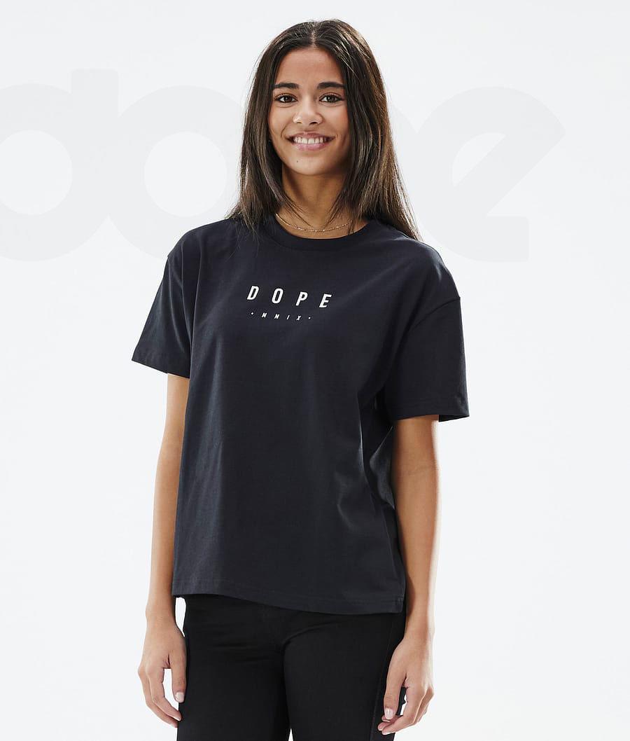 Black Women's Dope Standard W T-shirts | NZ_D2249