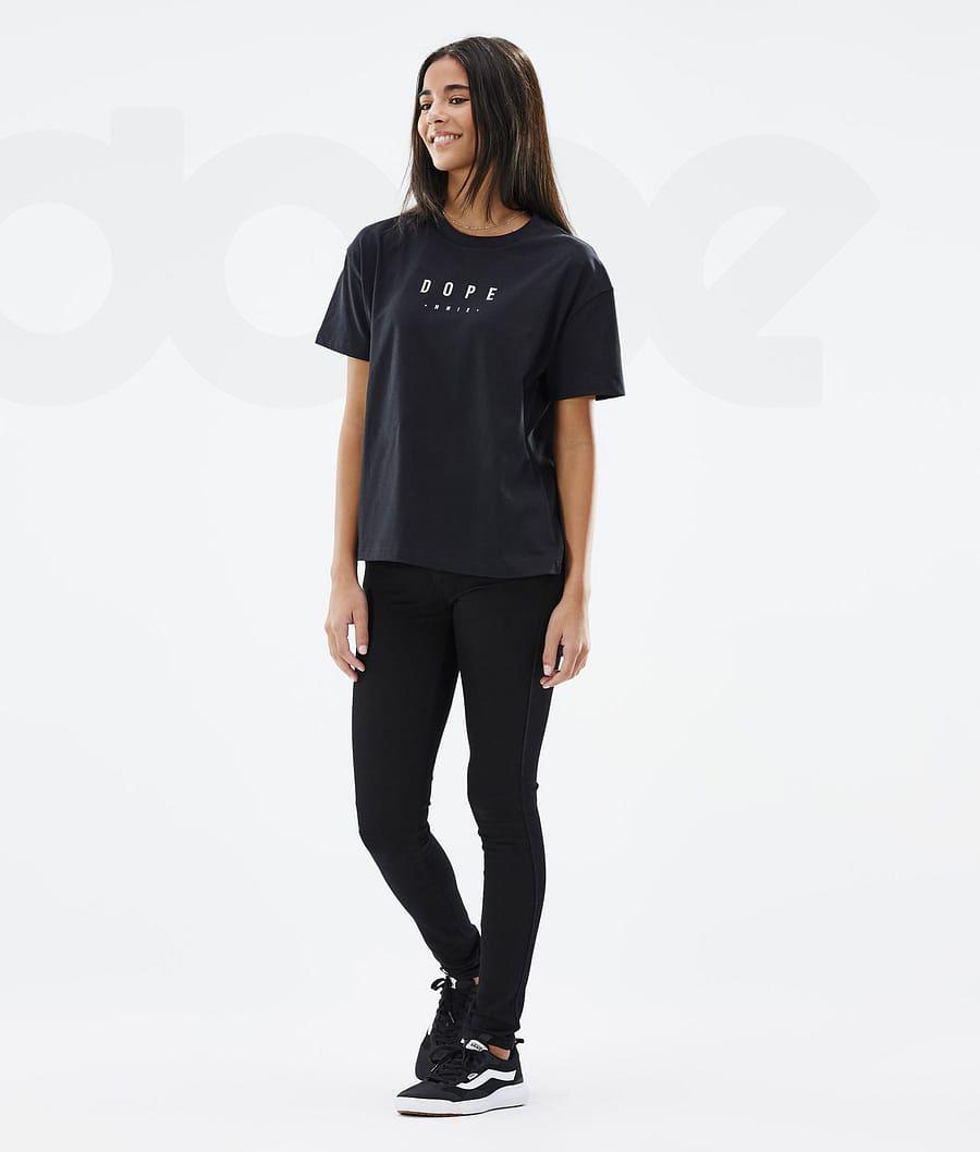 Black Women's Dope Standard W T-shirts | NZ_D2249