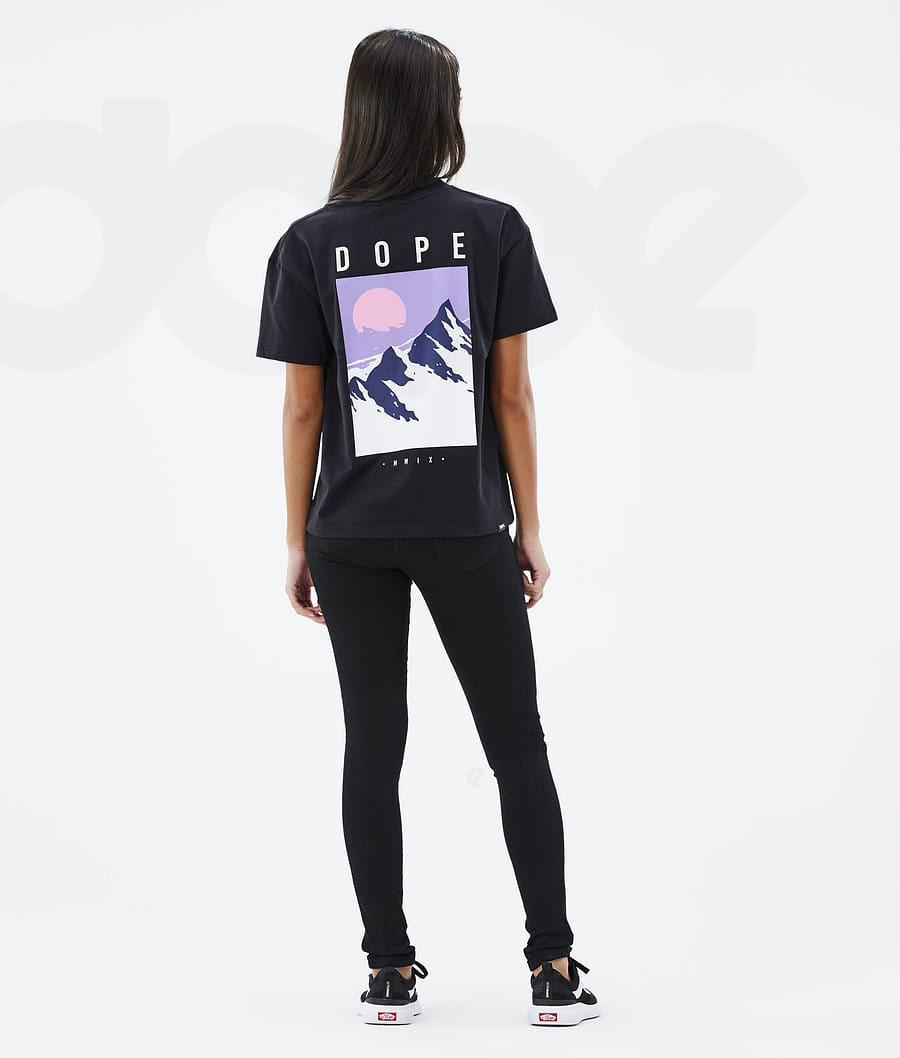 Black Women's Dope Standard W T-shirts | NZ_D2249