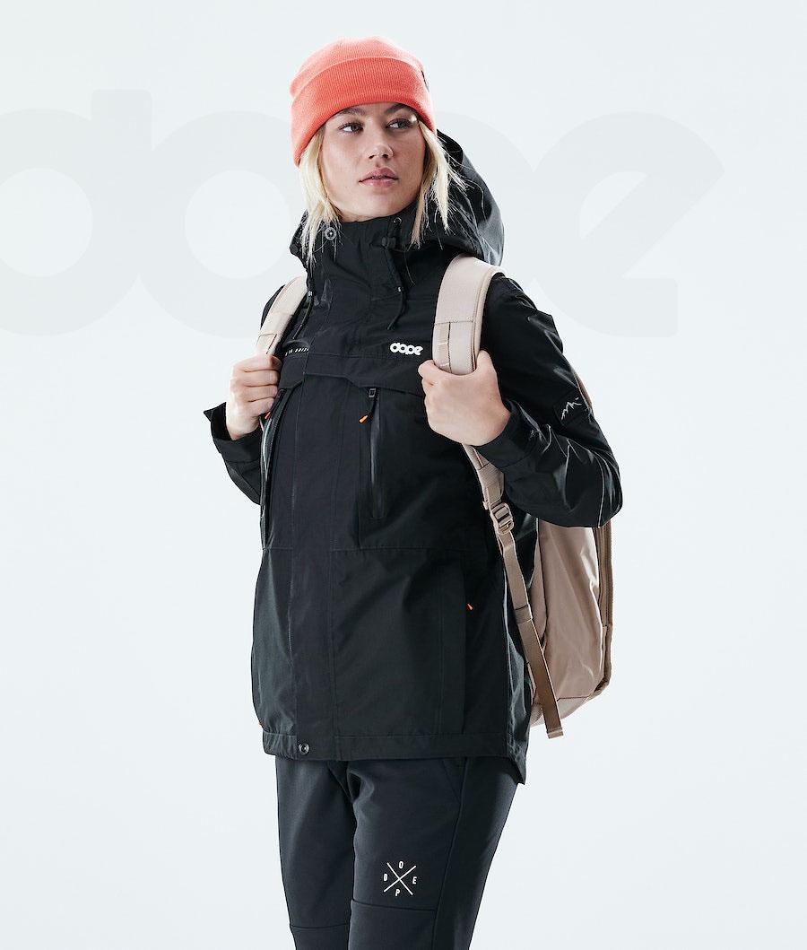 Black Women's Dope Trekker W Outdoor Jackets | NZ_D2484