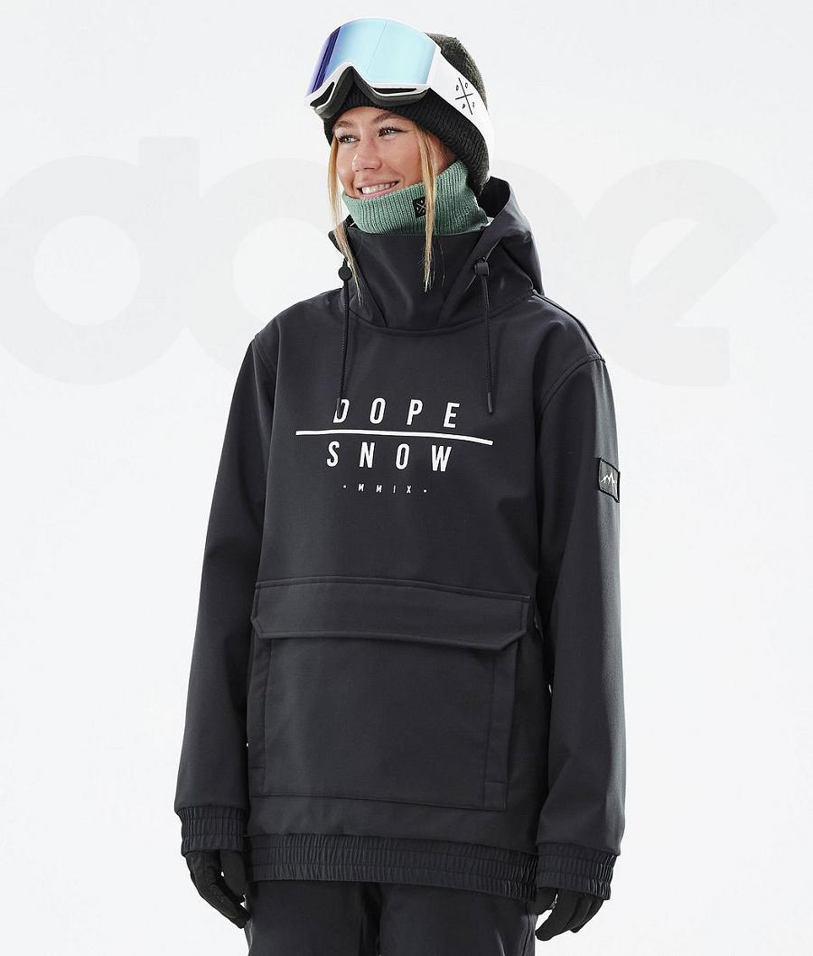 Black Women\'s Dope Wylie W Snowboard Jackets | NZ_D1029