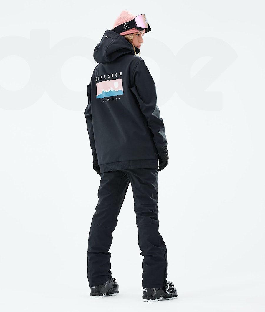 Black Women's Dope Yeti 2021 Ski Jackets | NZ_D2530