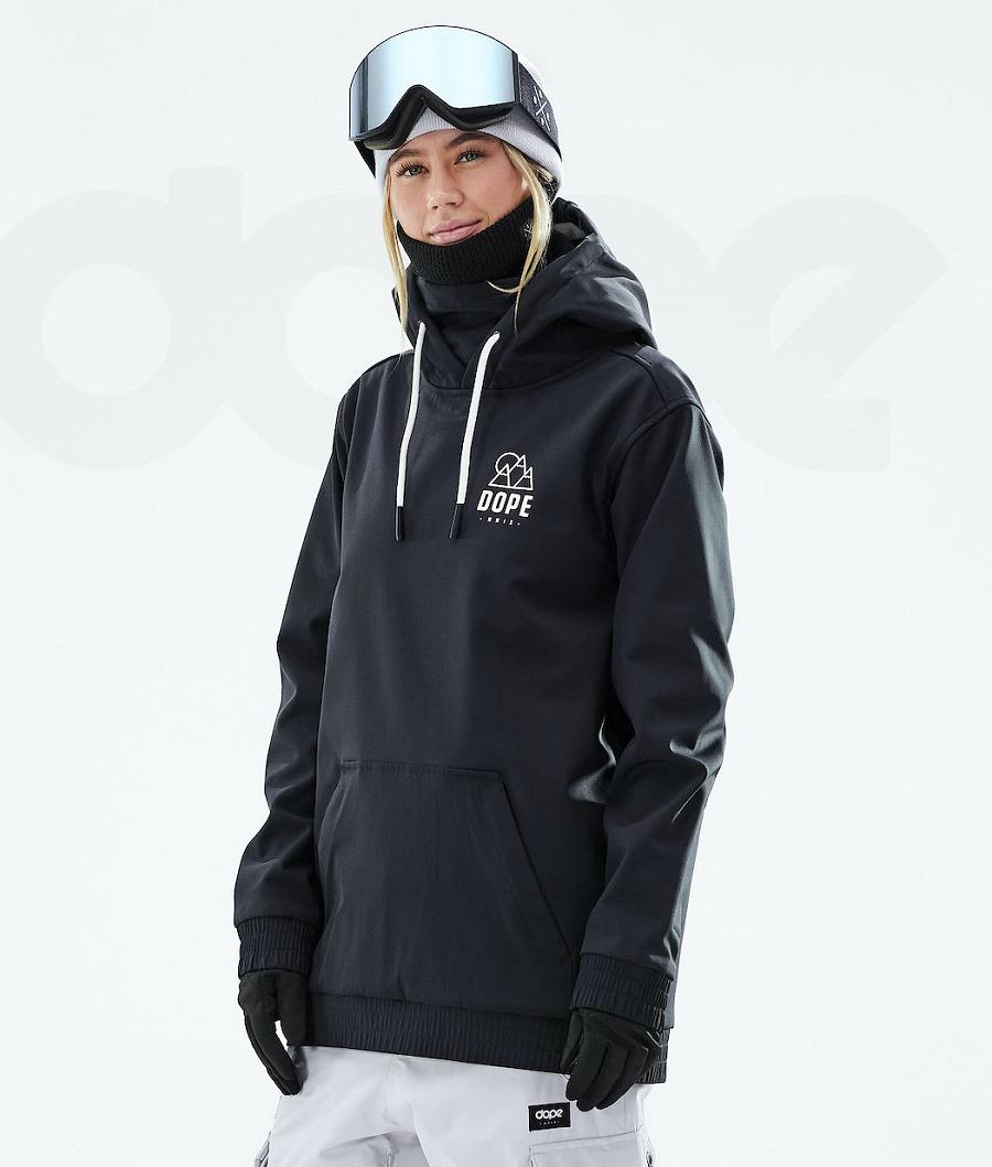 Black Women's Dope Yeti W 2021 Snowboard Jackets | NZ_D1374