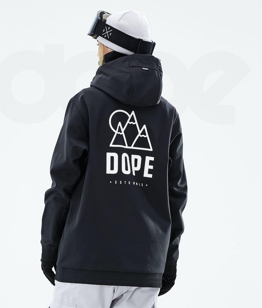 Black Women\'s Dope Yeti W 2021 Snowboard Jackets | NZ_D1374
