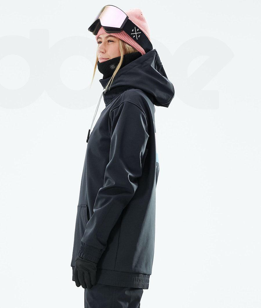 Black Women's Dope Yeti W 2021 Snowboard Jackets | NZ_D1924