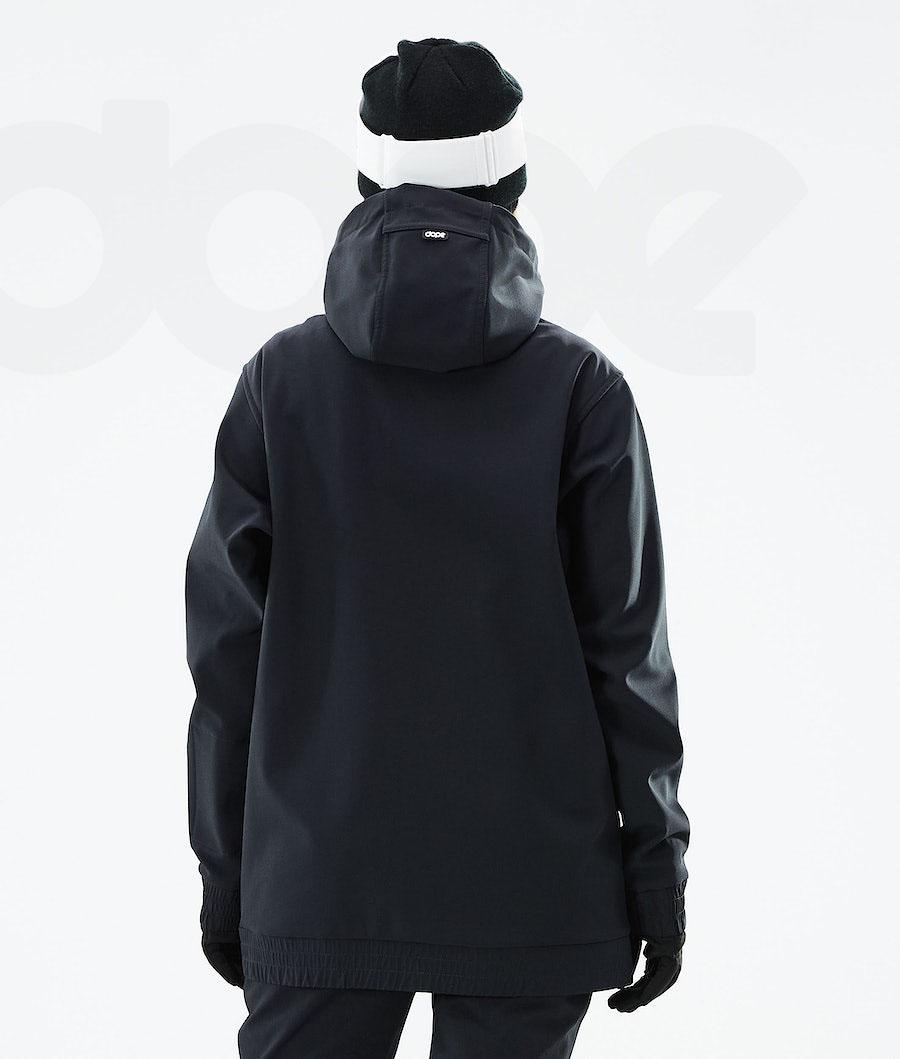 Black Women's Dope Yeti W 2021 Snowboard Jackets | NZ_D2489