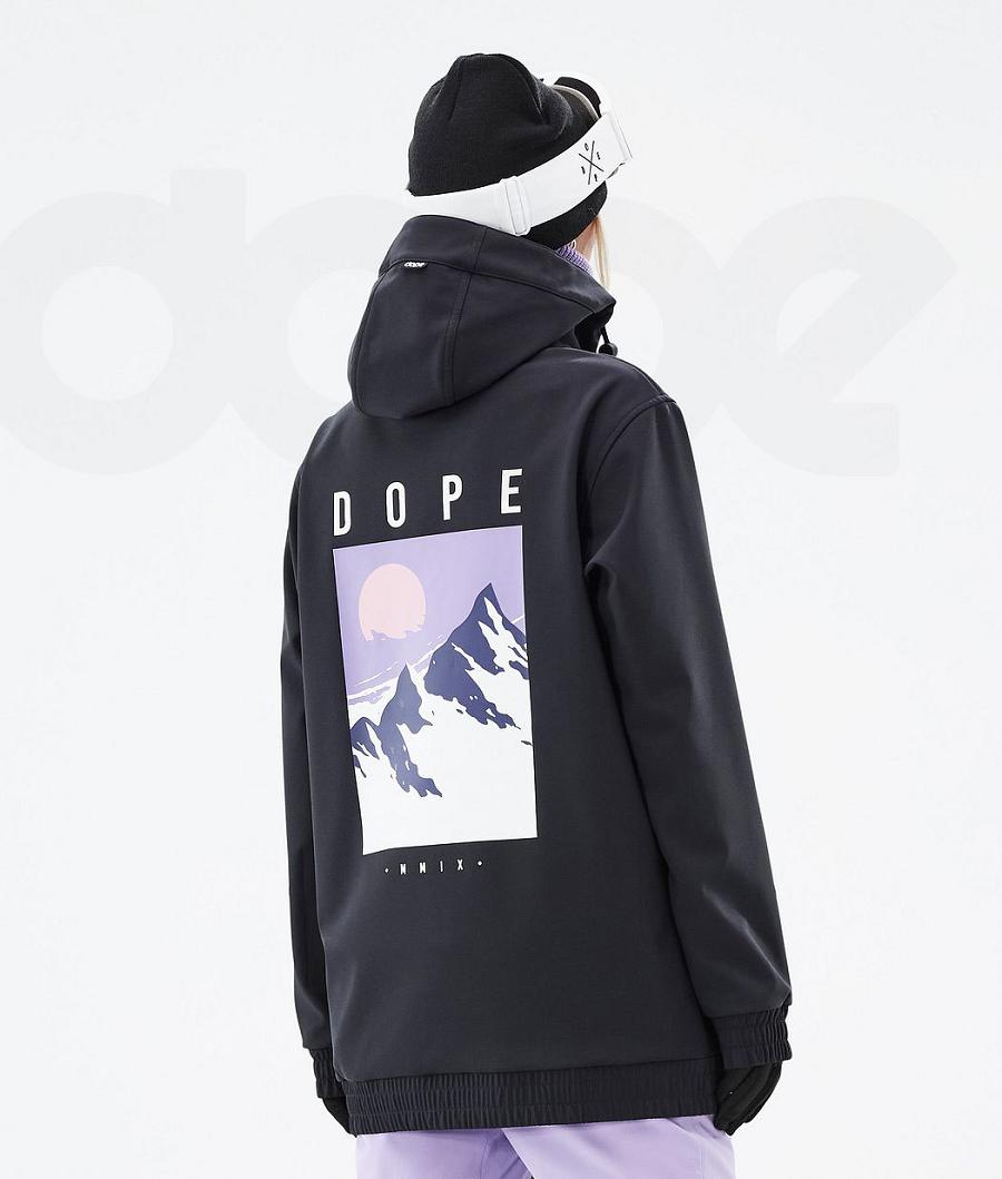 Black Women\'s Dope Yeti W Ski Jackets | NZ_D1666
