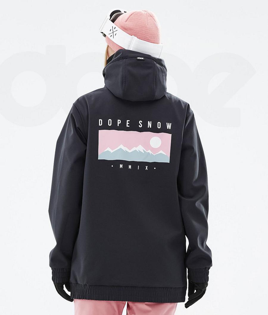 Black Women\'s Dope Yeti W Ski Jackets | NZ_D1826
