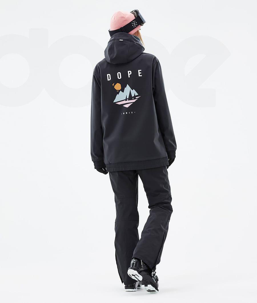 Black Women's Dope Yeti W Ski Jackets | NZ_D2063
