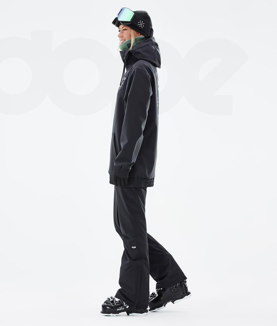 Black Women's Dope Yeti W Ski Jackets | NZ_D2100