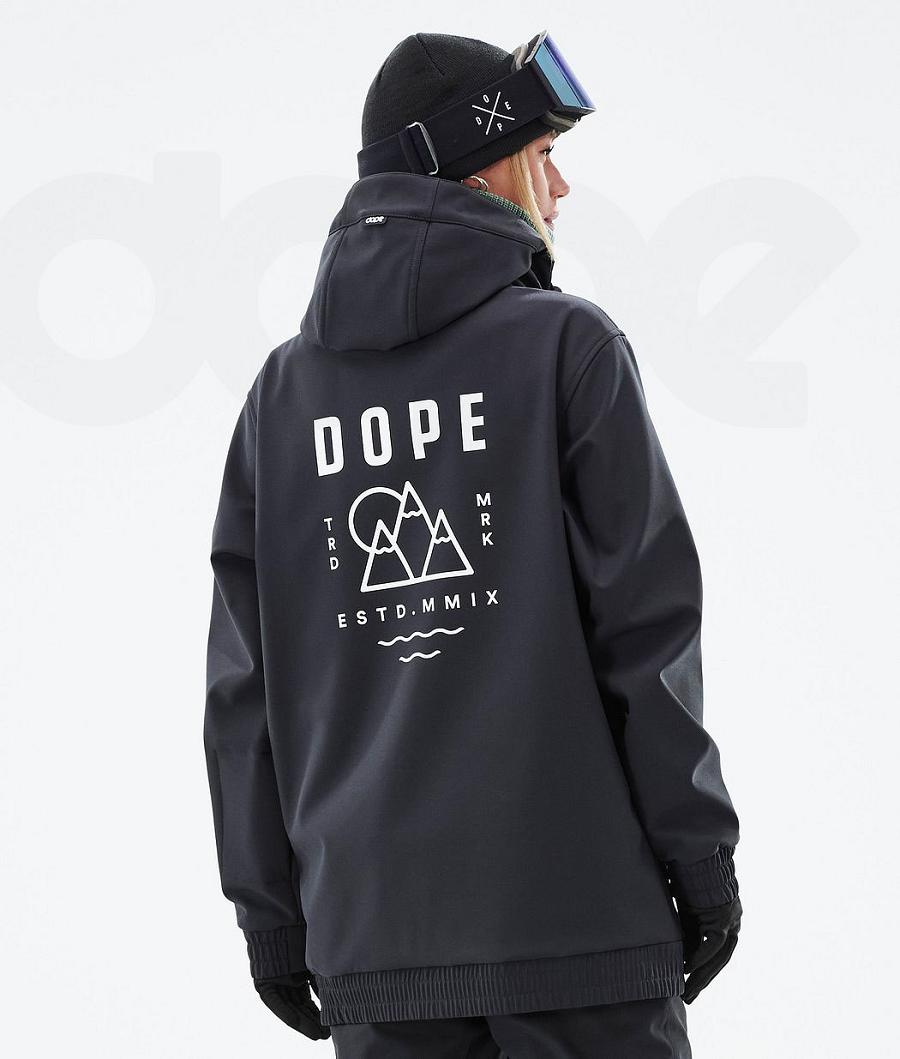 Black Women\'s Dope Yeti W Ski Jackets | NZ_D2100