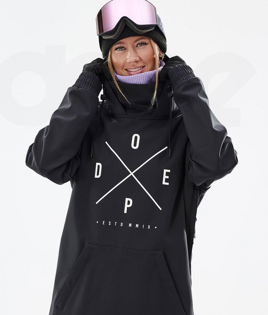 Black Women's Dope Yeti W Snowboard Jackets | NZ_D1277