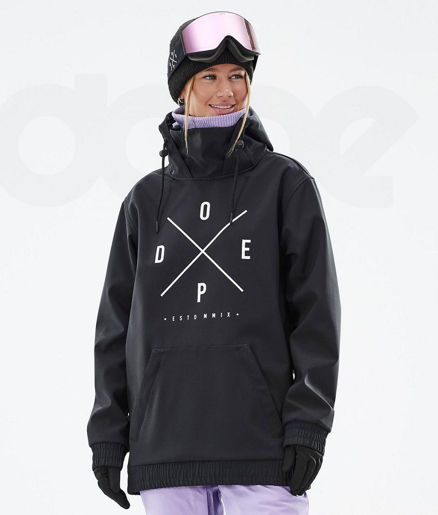 Black Women\'s Dope Yeti W Snowboard Jackets | NZ_D1277