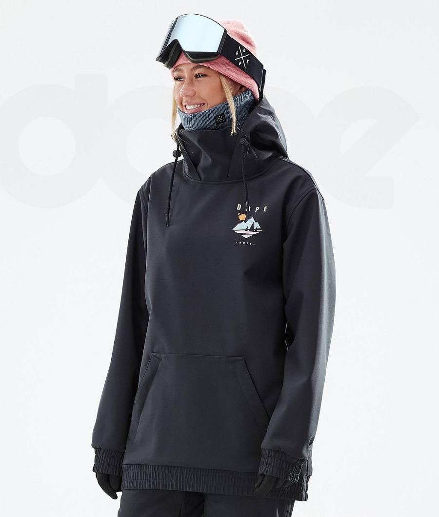 Black Women's Dope Yeti W Snowboard Jackets | NZ_D1426