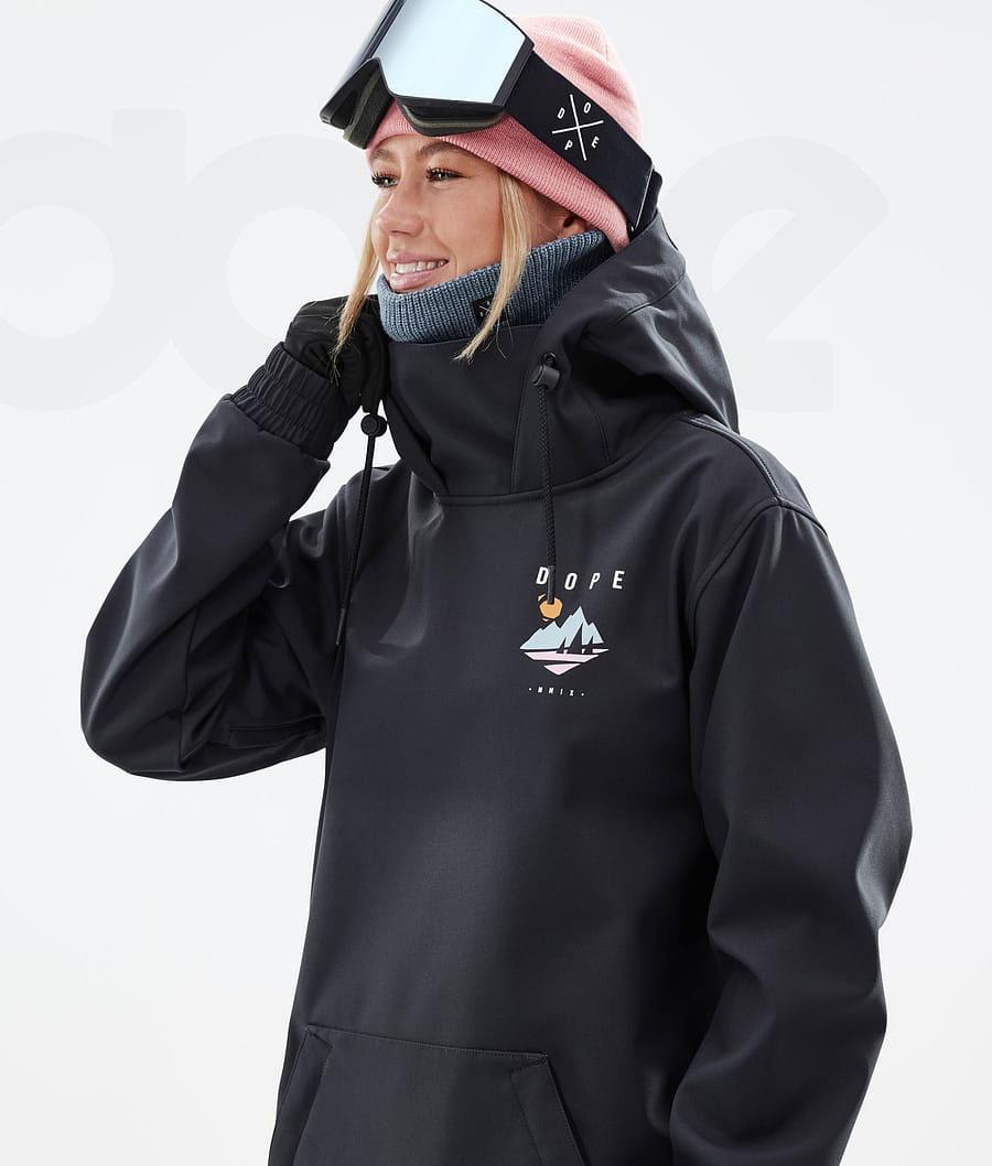 Black Women's Dope Yeti W Snowboard Jackets | NZ_D1426