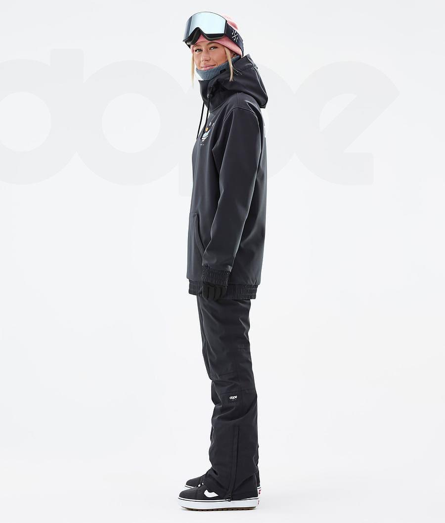 Black Women's Dope Yeti W Snowboard Jackets | NZ_D1426